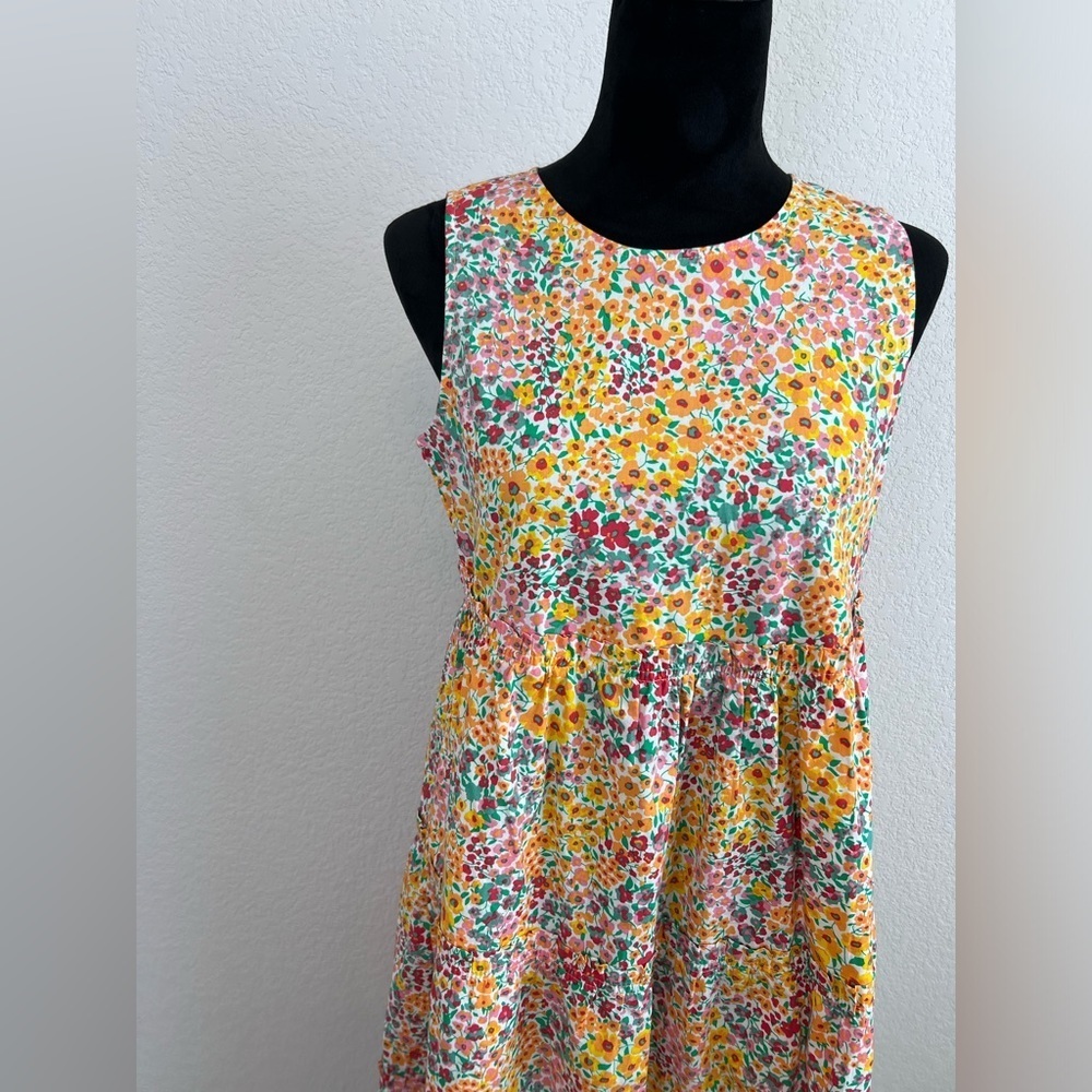 NWT: J. Crew Sleeveless Floral Tier Sundress Size 4P - Picture 2 of 10